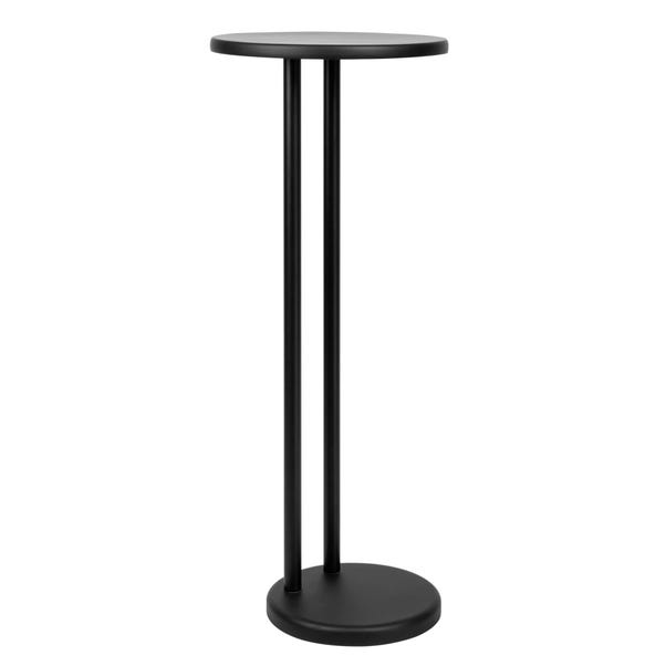 Elements Matt Black Bath Side Table