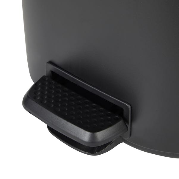 Elements 6L Matte Black Recycling Pedal Bin