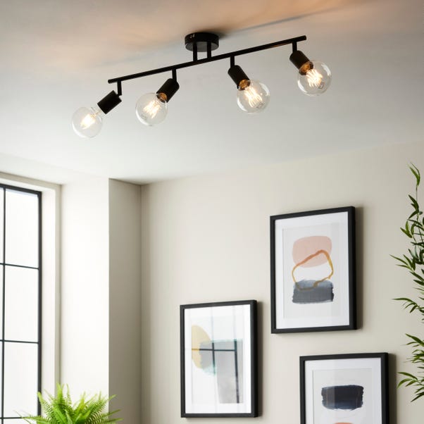 Elements Koppla 4 Light Semi Flush Spotlight Bar