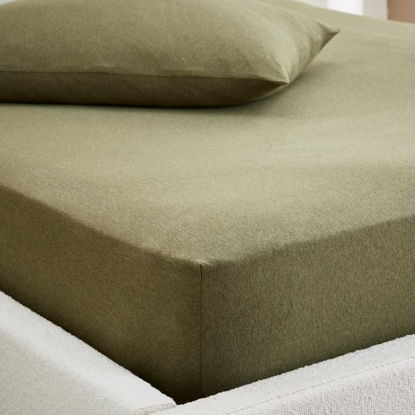 Elements Cotton Jersey Plain Fitted Sheet