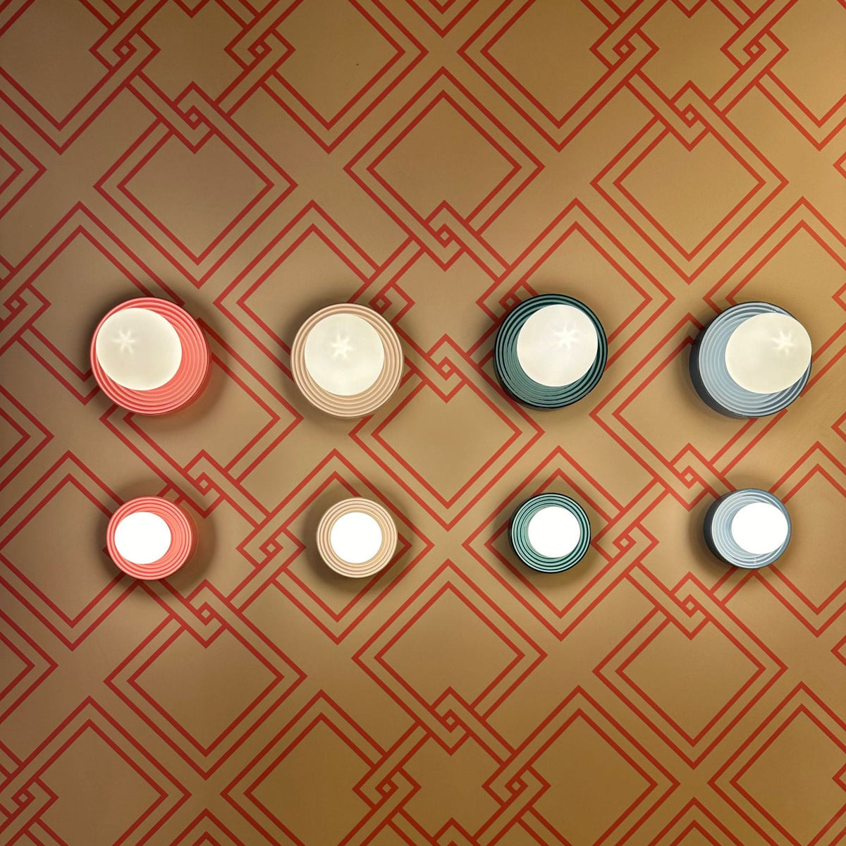 Alicia Wall Light Ceramic Pink / Large - Ø 22 Cm