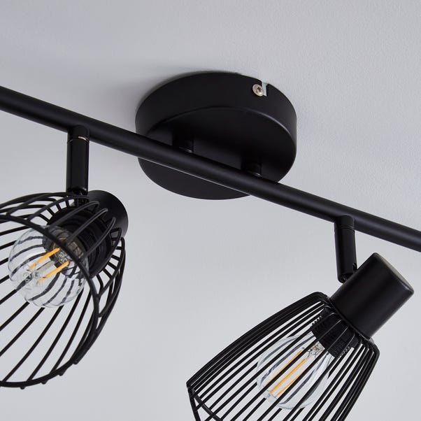 Elements Jaula 4 Light Semi Flush Spotlight Bar