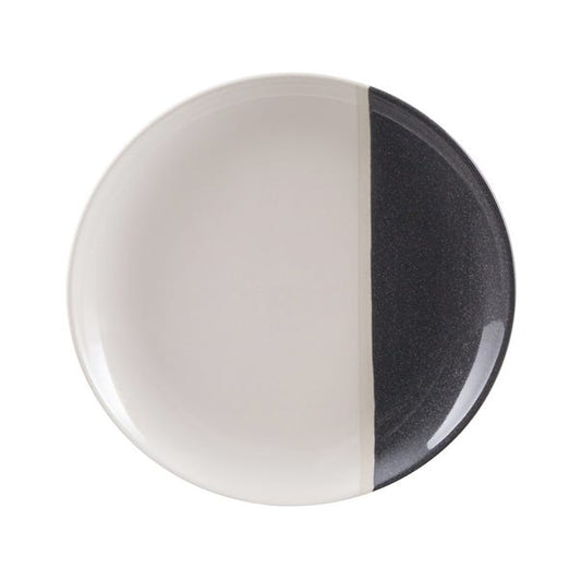 Elements Dipped Charcoal Stoneware Side Plate