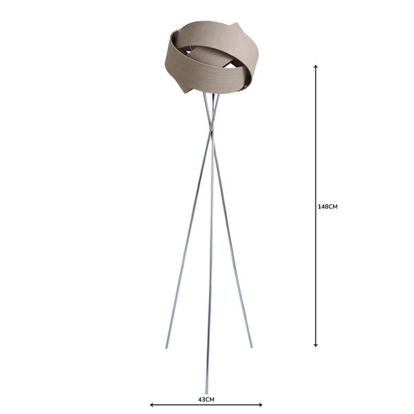 Elements Harley Tripod Floor Lamp