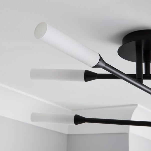 Elements Fontain 6 Light Semi Flush Ceiling Light