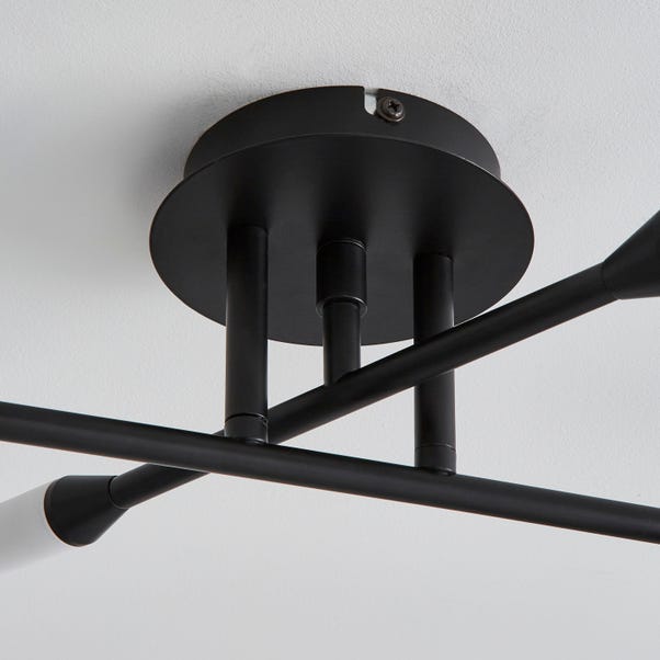 Elements Fontain 6 Light Semi Flush Ceiling Light