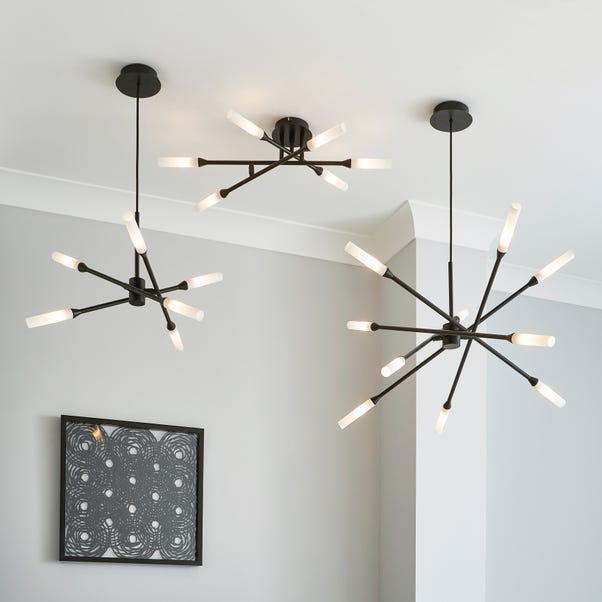 Elements Fontain 6 Light Semi Flush Ceiling Light