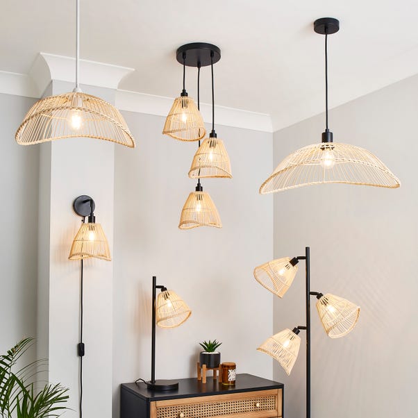 Elements Jaula Rattan Pendant Light