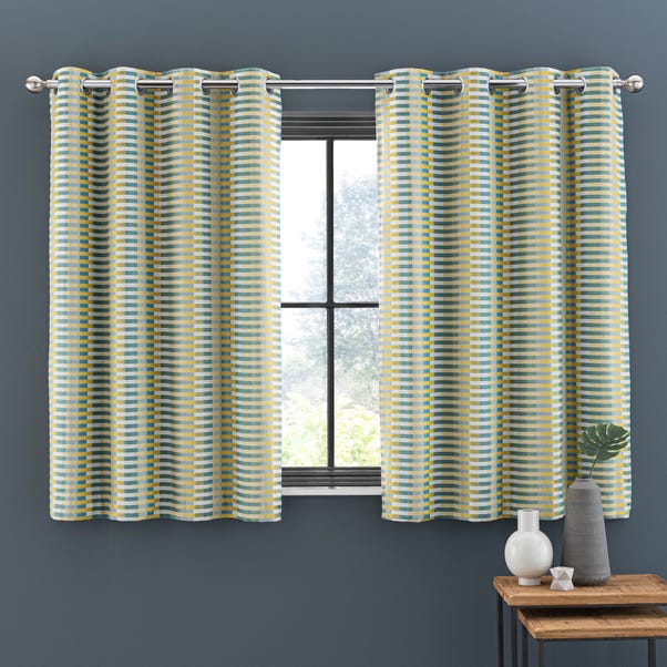 Elements Kansas Stripe Eyelet Curtains