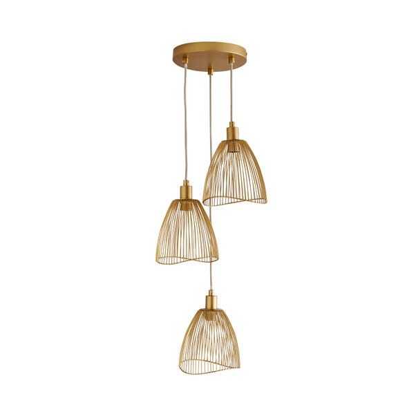Elements Jaula 3 Light Cluster Ceiling Light