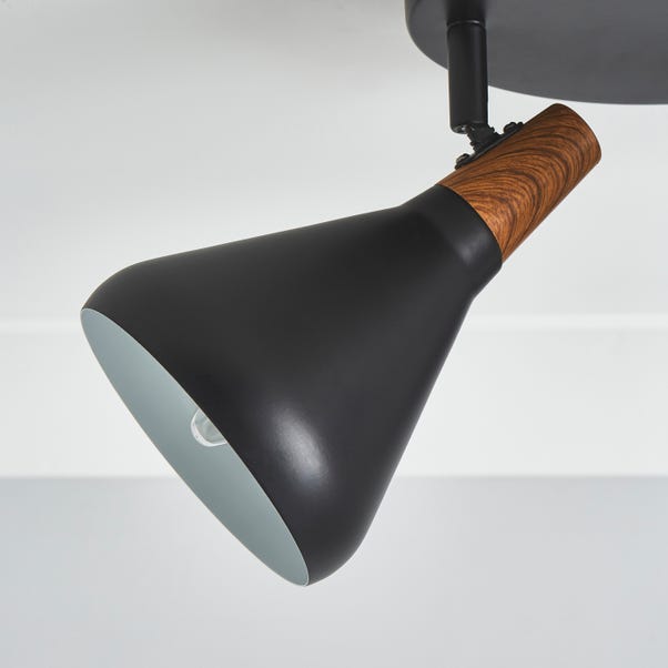 Elements Wolston 3 Light Semi Flush Spotlight