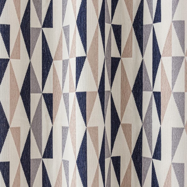 Elements Triangles Thermal Eyelet Door Curtain