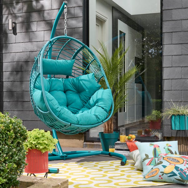 Elements Peacock Hanging Egg Chair