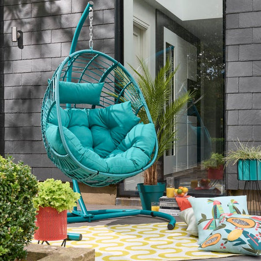 Elements Peacock Hanging Egg Chair