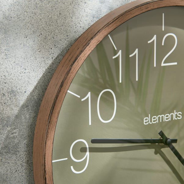 Elements Indoor Outdoor Wall Clock