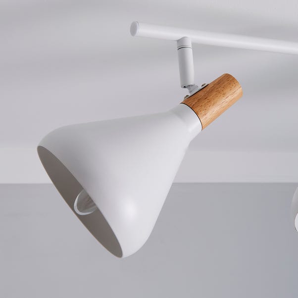 Elements Wolston 4 Light Semi Flush Spotlight Bar