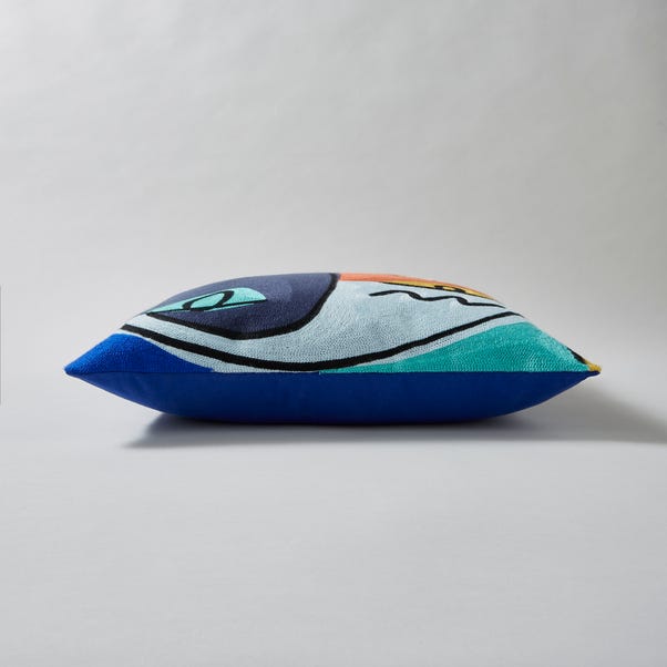 Elements Crewel Work Face Cushion