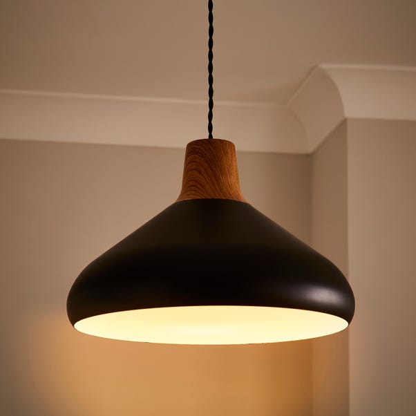 Elements Wolston Metal Easy Fit Pendant Shade