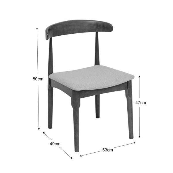 Elements Alva Dining Chair, Natural Fabric