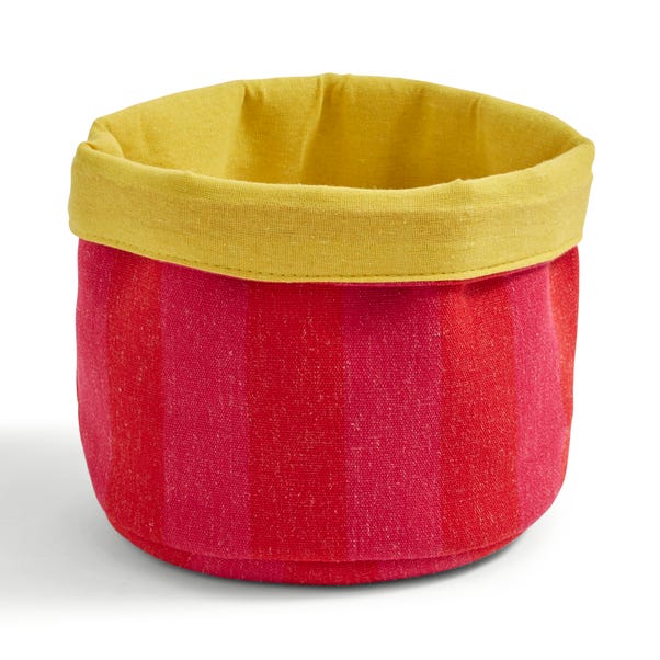 Elements Sutton Woven Stripe Fabrics Storage Basket