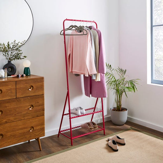 Elements Adley Clothes Rail With Shelf
