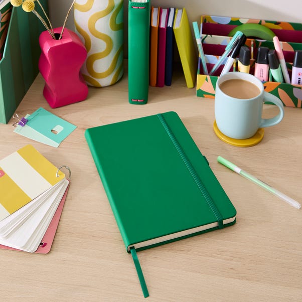 Elements Emerald Green Premium Faux Leather Notebook