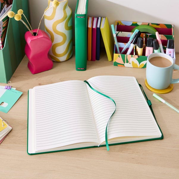 Elements Emerald Green Premium Faux Leather Notebook