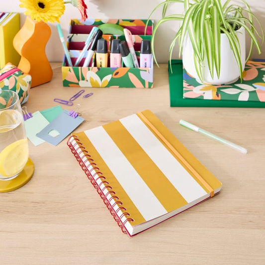 Elements Sutton Stripe Spiral Bound Notebook