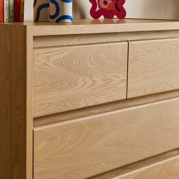 Elements Holmes 5 Drawer Chest, Oak