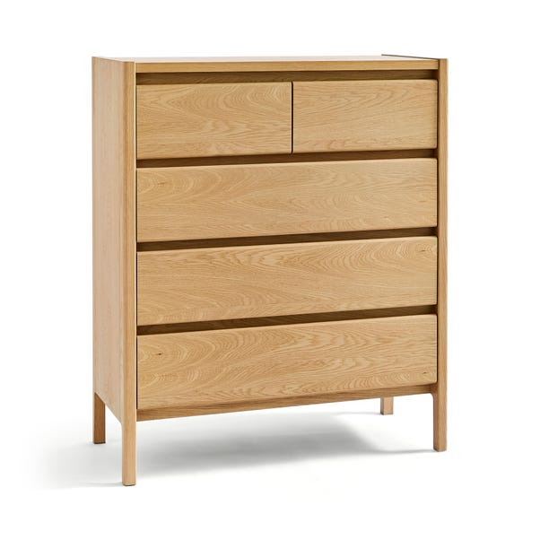 Elements Holmes 5 Drawer Chest, Oak