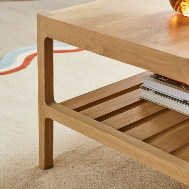 Elements Holmes Rectangular Coffee Table, Oak