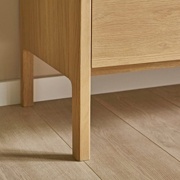 Elements Holmes Extra Wide TV Unit For TVs Up To 80", Oak
