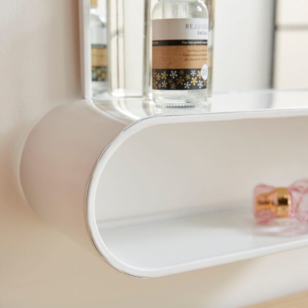 Elements Squoval Wall Mirror With Curling Shelf