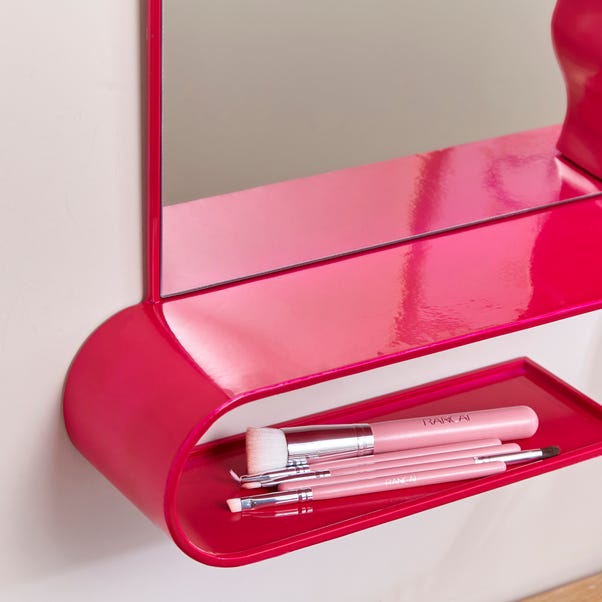 Elements Squoval Wall Mirror With Curling Shelf