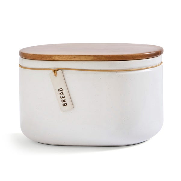 Elements Cream Speckled Hang Tag Bread Bin