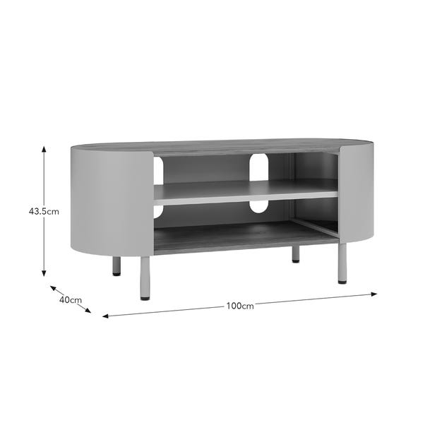 Elements Griffin Compact Corner TV Unit For TVs Up To 42"