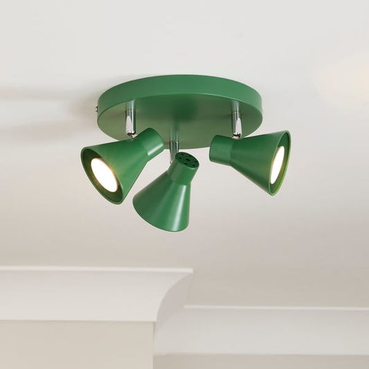 Elements Briggs 3 Light Adjustable Semi Flush Spotlight