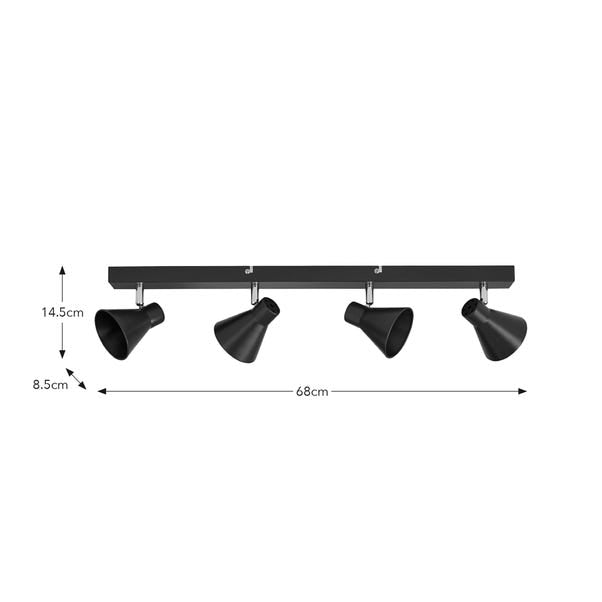 Elements Briggs 4 Light Adjustable Spotlight