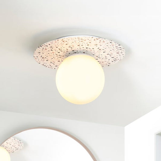 Elements Tela Bathroom Flush Ceiling Light