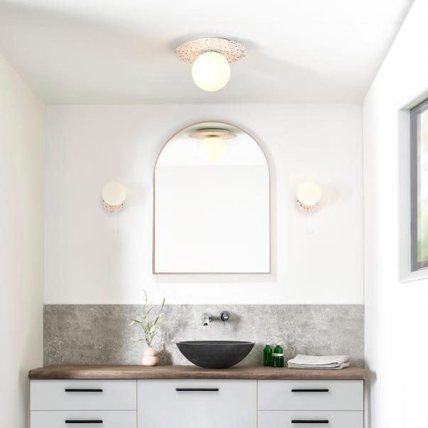 Elements Tela Bathroom Flush Ceiling Light