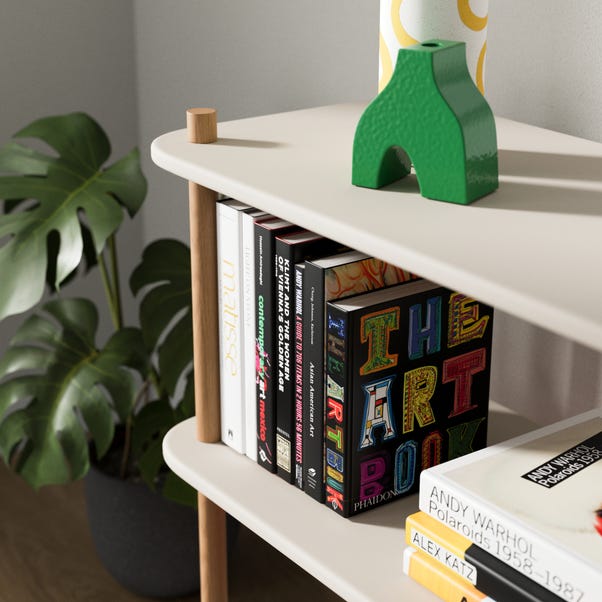 Elements Miller Low Bookcase, Stone