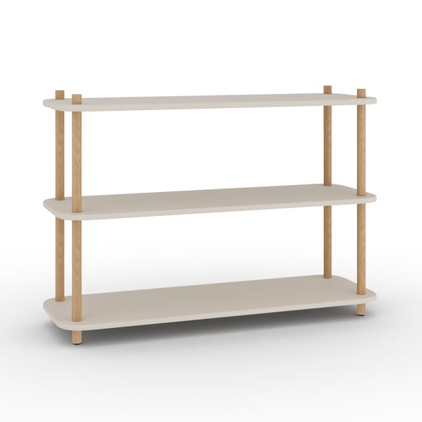 Elements Miller Low Bookcase, Stone