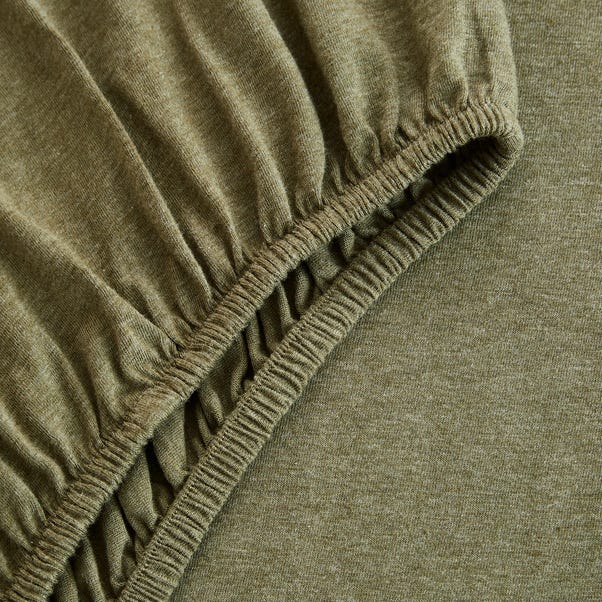 Elements Cotton Jersey Plain Fitted Sheet