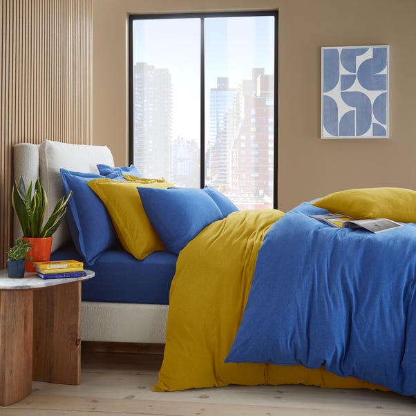 Elements Cotton Jersey Plain Duvet Cover & Pillowcase Set​