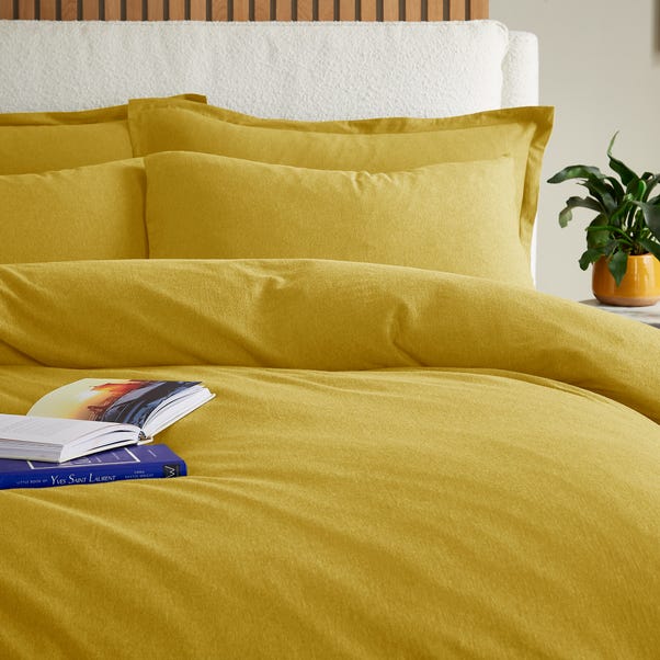 Elements Cotton Jersey Plain Duvet Cover & Pillowcase Set​