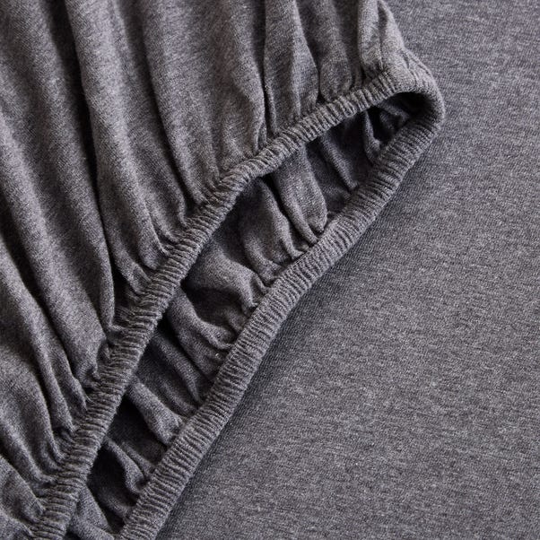 Elements Cotton Jersey Plain Fitted Sheet
