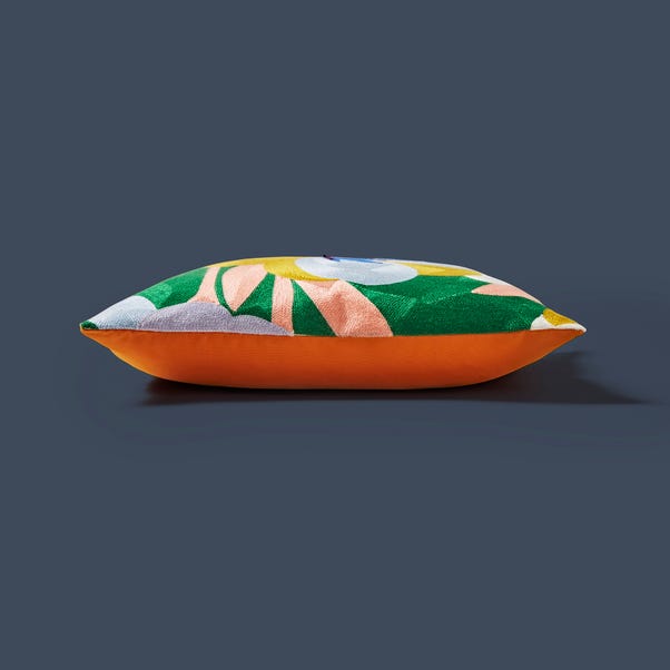 Elements Fieldsley Floral Crewel Square Cushion