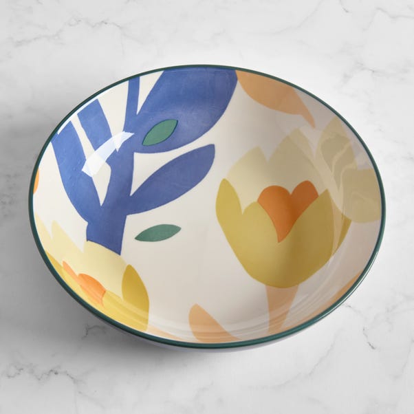 Elements Fieldsley Floral Stoneware Pasta Bowl