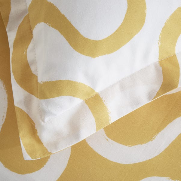 Elements Wiggins Wiggle Ochre Oxford Pillowcase