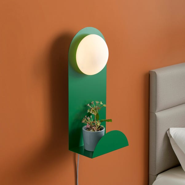 Elements Harton Shelved Wall Light